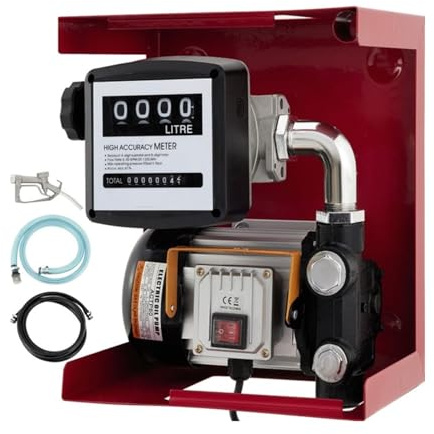 550W Self Priming Electric Oil Pump Transfer Bio Fuel Oil Diesel 60L/Min Built-in Bypass Valve Low voltage