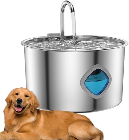 Fontaine à eau pour chat | Fontaine pour chat de 3,2 L pour boire | Abreuvoir automatique pour animaux de compagnie de petite, moyenne et grande race, chien, chiot, chaton, arrosage potable en