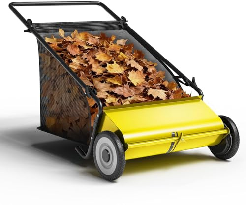 Garvee Ramasseur De Feuilles à Pousser 53cm – 100L Grande Capacité