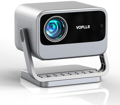 [Officially-Licensed APP & DoIby Audio] Smart Portable Projector 4K with Auto Focus & Keystone, VOPLLS 700 ANSI Projector for Bedroom, Full HD 1080P WiFi 6 Bluetooth Home Movie Outdoor Projectors