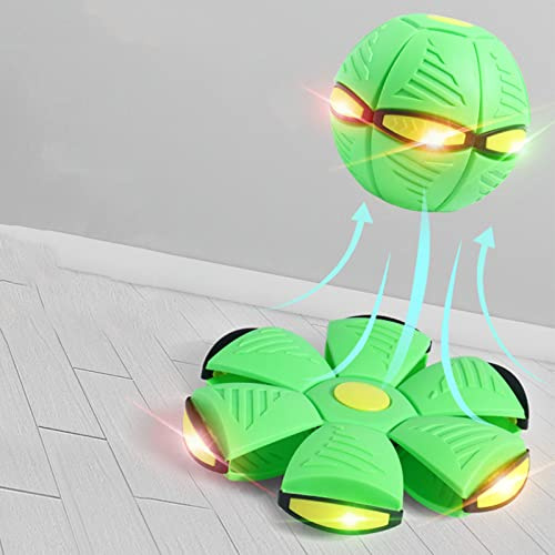 Yinhing Volador deformable con Luces, Suave y Flexible | Plástico resistente, juego nocturno interactivo, para niños y mascotas, uso interior y exterior, 210 g