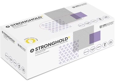 Unigloves Paragon + Advanced GL0001 – Taille 8/medium – Gants en nitrile violets à manchettes longues – 50 gants