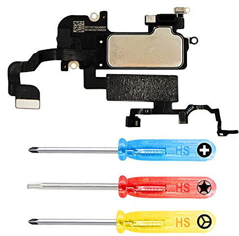 MMOBIEL Écouteurs compatibles avec iPhone 12 Pro Max 2020 - Remplacement des haut-parleurs/oreillettes - Capteur de proximité et tournevis inclus