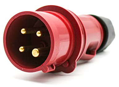 DOJA Industrial | CLAVIJAS 380V - IP44 | 32A 3P+T (4 polos) | Enchufe Industrial Enchufes Macho | Enchufe Trifasico 4 Pines | Enchufes Industriales Adaptador Cetac | Adaptador Enchufe Camping
