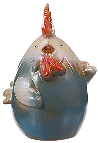 1Pcs Spardose Sparschwein Hahn Form Münzbank Geldbank aus Keramik Spartopf Sparbüchse für Kinder Zuhause Desktop Dekoration