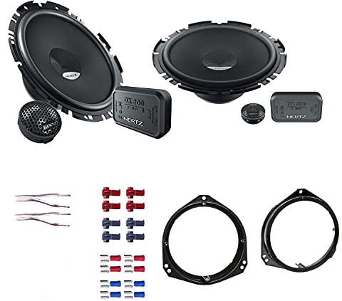 Hertz DSK 170.3 Lautsprecher mit Einbauset passend für Opel Tigra Twintop Coupe 2004-2009 Türen vorne 320 Watt 16,5 cm 2 Wege Kompo