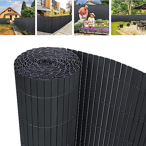 ACXIN Recinzione Giardino PVC Recinzione Frangivista, Resistente ai raggi UV, al sole e alla muffa, Protegge dalla privacy, adatto a Giardini, Balconi E patii, 120 x 400 cm, Grigio