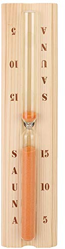 ciciglow Reloj de de Sauna, Reloj de Sauna de Calor de Madera preciso y Decorativo, 15 Minutos de plástico de Montaje en Pared para Sauna para SPA