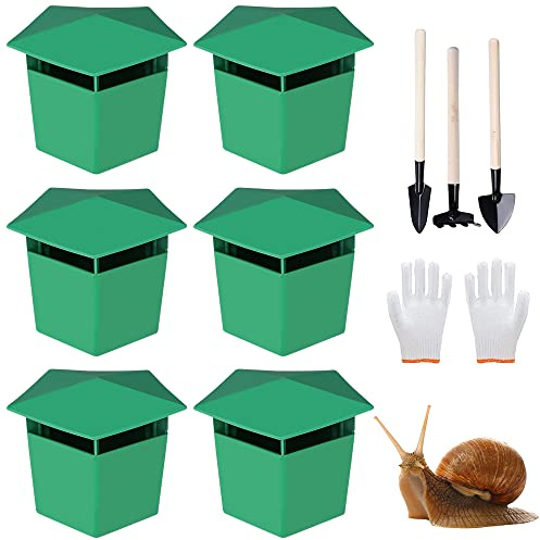 BNGXR Trampa para Caracoles y Babosas, 3 Piezas Trampa para Caracoles de Jardín, Huerta Segura Y Física Trampa para Caracoles, Protege tu Planta de jardín