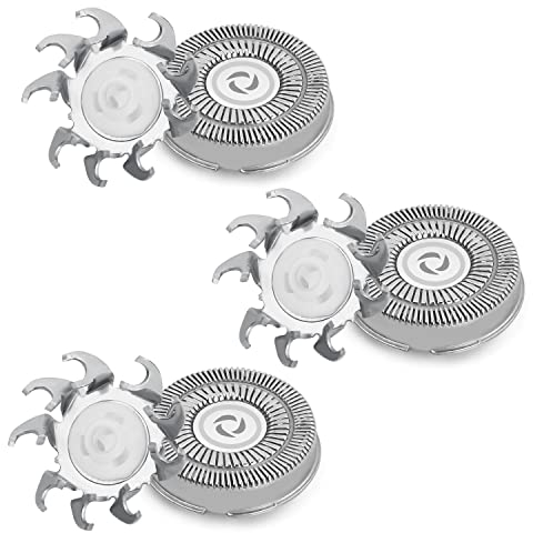 3 PCS Universelle Têtes de Rasoir Remplacement Compatible avec Séries Philips Norelco 3000, 2000, 1000