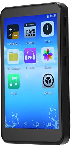 Lettore Registratore MP4, Schermo IPS HD da 3,97 Pollici Touch Screen Lettore Musicale Bluetooth 5.0 WiFi Multifunzione Lettore MP4 Portatile HiFi Lossless Music Lunga Durata (32GB)