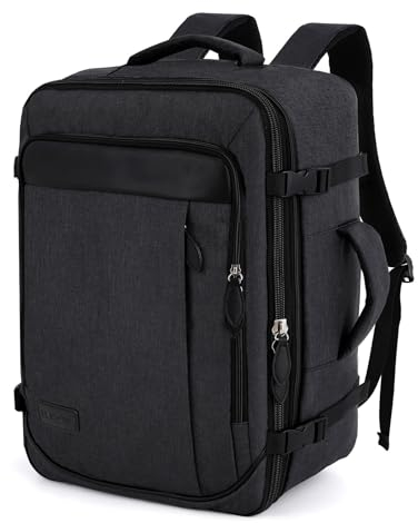 TAN.TOMI Handgepäck Rucksack, Reiserucksack Handgepäck Flugzeug, 51x37x18 Reiserucksack Erweiterbar Rucksack Männer Frauen für Flugzeug Reisen Outdoor Tagesrucksack