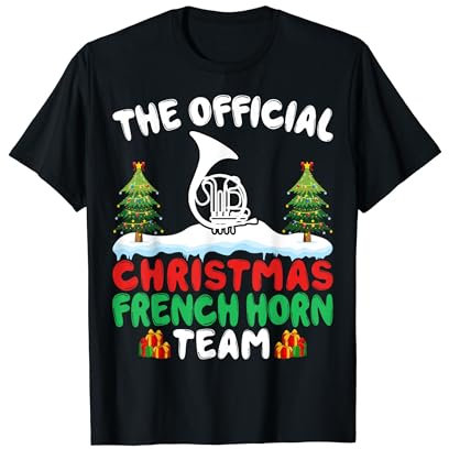 Xmas French Horn Team - Hornist French Horn Player Christmas T-Shirt