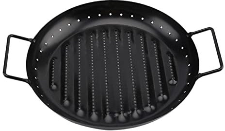 POPETPOP 1stk Grillplatte Im Freien Bbq-grillschale Topf Aus Edelstahl Bratpfanne Aus Edelstahl Runde Backform Bandejas Para Comida Edelstahl-backform Kohlenstoffstahl Runden Backutensilien