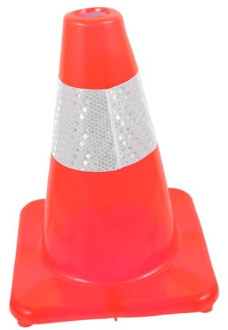 BELLIFFY Warnkegel Aus Robustem Pvc Reflektierender Absperrkegel Für Einfahrten Und Straßen Leichtes Verkehrsleitkegel Für Indoor Und Outdoor Wetterfester Kunststoffpylon Sichtbar Bei Tag u