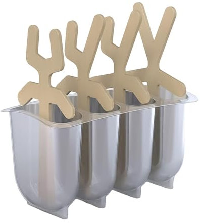 Pequeños moldes de hielo para niños pequeños – moldes reutilizables con divertidos palillos | moldes de hielo fácilmente extraíbles y multifuncionales para niños, ideales para niños