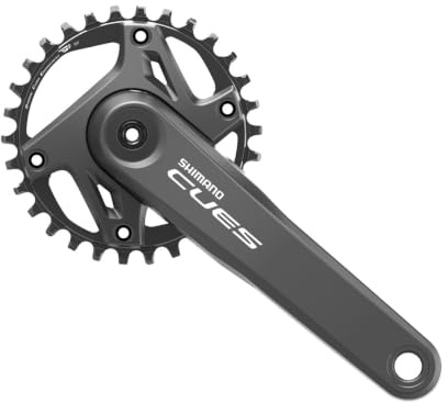 Shimano CUES FC-U6000 1x9/10/11-fach Kurbelgarnitur, Black, 165 mm