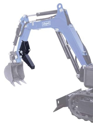 Scheppach Baggerdaumen passend Benzin Mini-Bagger EXC815 Set | Einfache Montage | Um unregelmäßig geformte Materialien, wie Steine, Felsen, Äste oder Bauschutt zu greifen