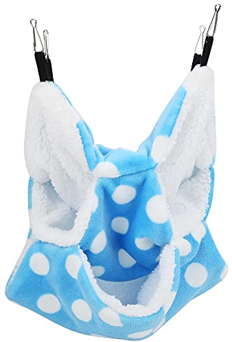 Gavigain pequeña Hamaca para Mascotas, diseño de Triple Capa, funcionalidad Dual, Nido de Franela Acogedor, fácil de Limpiar, para Chinchillas, planeadores de azúcar, hámsters
