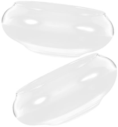 Ciieeo Glass Hydroponic Flower Pot Set Round Flower Vase Decor Desktop Terrarium Goldfish Tank