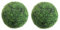 Zhildmosin Artificial Boxwood Topiary Balls, 50 cm, Set of 2, Green Decorative Spheres for Garden, Patio and Home Décor
