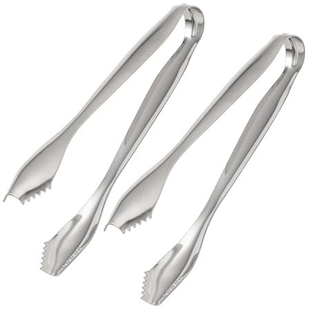 CIYODO Pinces À Sucre En Acier Inoxydable 2 Pièces Mini Pinces De Service Pour Fête Café Bar Usage Domestique