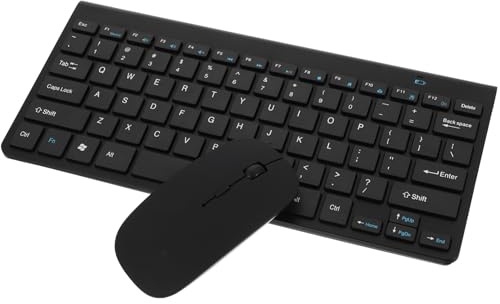 CONGARTENO Combo de Teclado y Ratón Inalámbricos 2.4g 78 Teclas, Diseño Abs Ligero y Silencioso para Uso Diario y Viajes de Negocios