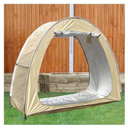 2 PCS Box Biciclette Può Essere Giuntato Box Biciclette Proteggi Da Vento,Pioggia,Neve,Polvere Capannone per Esterno Casetta Attrezzi,Yellow