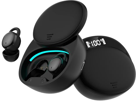 Xmenha Mini Écouteurs Petit Casques sans Fil Intra-Auriculaires Bluetooth 5.3 Étanche IPX5 Confortables Autonomie Super Longue durée Contrôle Tactile Parfait pour Sport et Voyage