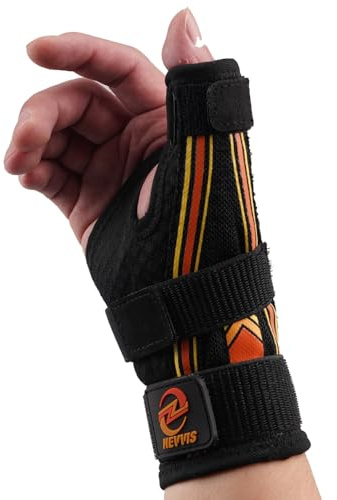 NEVVIS Daumenbandage für die rechte oder linke Hand, ergonomische Daumenschiene, Daumenorthese zur Unterstützung bei Sehnenentzündung, Triggerfinger... Frauen und Männer, 1er-Pack