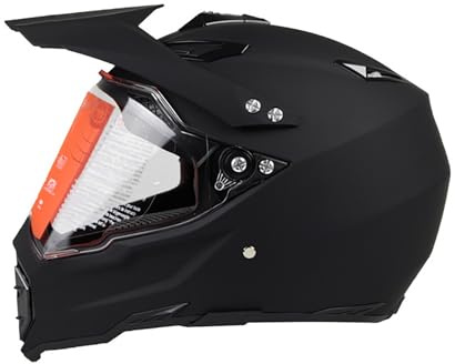 Casco De Motocross For Adultos, Casco Integral For Motocicletas Todoterreno, Quads, Scooters Y MTB.(S,XL(60-61 cm))