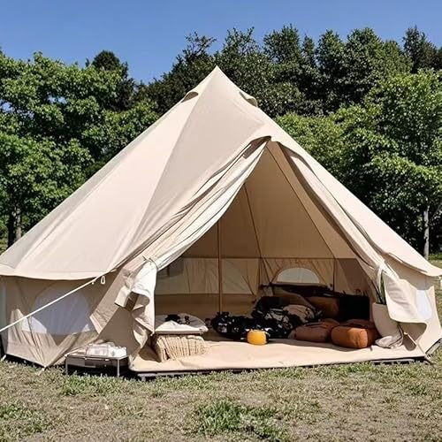 Utomhus vattentät anti-UV 300D oxfordtyg klocktält bärbar familj camping jurt (diameter 4 meter)