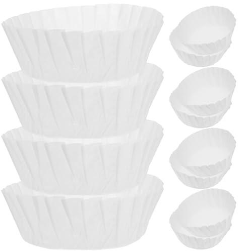 BESPORTBLE Papier Sulfurisé Antiadhésif pour Pâtisserie Basque, Lot de 50 Feuilles 8 Pouces, Doublures à Dessert sans Pliage, Fournitures de Boulangerie pour Moules à Gâteau, Tapis de