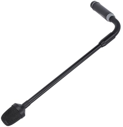MENDUNER Professionelles Dynamisches Schwanenhalsmikrofon mit Verstellbarem Schlauch, 3-poliger XLR-Stecker für DJ-Mixer, Bühnenauftritte und Aufnahmestudios