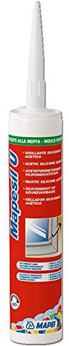 MAPESIL U 310 ml Sigillante siliconico acetico universale resistente alla muffa per movimenti fino al 20%
