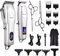 CkeyiN Cortapelos Profesional para Hombres,Recargable USB Maquina Cortar Pelo,Cortapelos Inalámbrico Batería 1200mAh Cortador Barba de Pelo Peluqueros Kit,Recortador Pelo Barba Kit Familia Peluqueros
