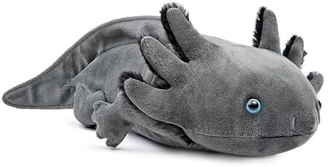 PuffPurrs Kuscheltier Grauer Axolotl Plush Plueschtier Stofftier Spielzeug Pluesch Plüsch Kinder Kawaii Pillow Cute Für Mädchen Deko Toys Plueschtiere Plushie Toy Weihnachten Geschenk 45CM/17IN