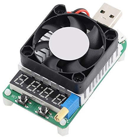 Eujgoov LD35 USB-Lasttester, DC Elektronische Testlast USB-Last 4–25 V Last Batterietester Elektronische Digitalanzeige USB-Lastwiderstand