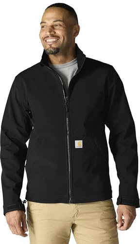 Carhartt Men's Galesburg Softshell Jacket, Black, Large