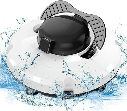 GFXYQPDNV Swimming Pool Automatic Underwater Vacuum Cleaner, Swimming Pool Fully Automatic Robot Cleaner, With Intelligent Navigation And Top Load Filter, Is Ideal