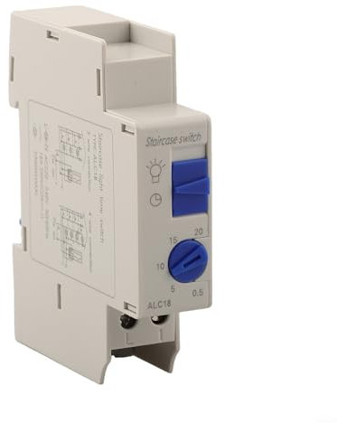 HOHOVYVY Relè di tempo 230 V, relè di ritardo ALC18, interruttore di controllo del tempo, timer meccanico 220-230 VAC