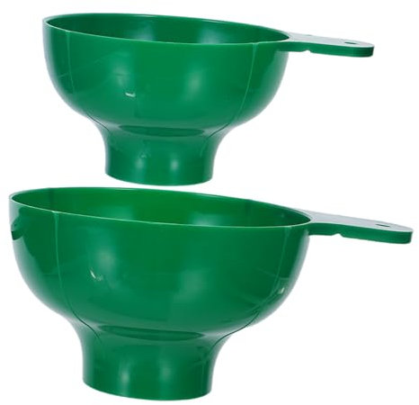 DONFAMDS 2piezas Embudo De Boca Ancha Plástico Para Mermeladas y Líquidos Con Diseño Colgante Práctico y Duradero Para Cocina y Llenado De Botellas