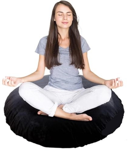 Zymjzbetic Cojines de meditación Almohada de Suelo Grande, cojín meditación Redondo 32, Almohada y Yoga Gran tamaño