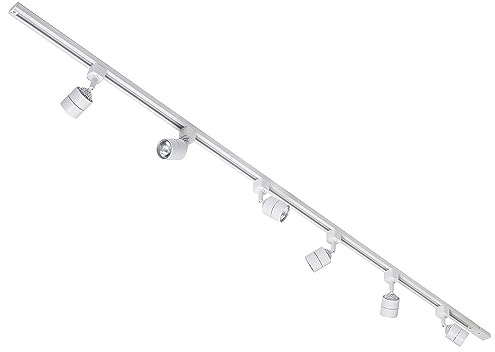 Litecraft Kitchen Track Light, White, 2M 6 Light