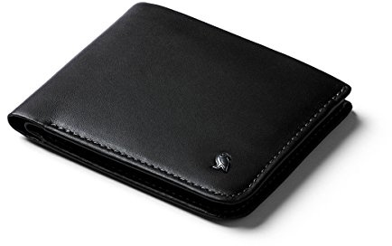 Bellroy Hide & Seek – schlanke Lederbörse, optional RFID-Schutz (max. 12 Karten und Scheine) - Black - RFID