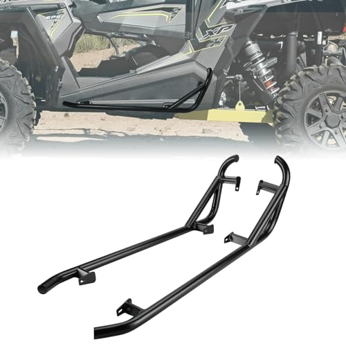 KEMIMOTO Compatible with RZR Nerf Bars RZR 1000 Rock Sliders, Heavy Duty Black Tree Kickers Side Steps Replacement Compatible with 2014-2023 Polaris RZR S 1000 XP 1000 Turbo 900 Trail S 900-2 Seater