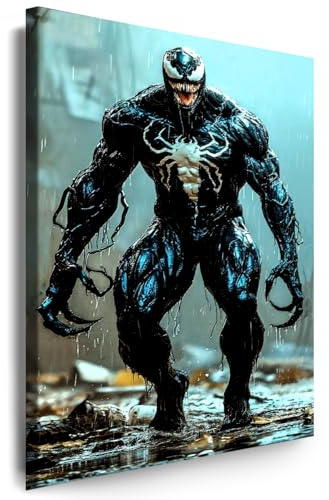 Myartstyle - Bilder Venom 80 x 60 cm Leinwandbilder XXL - 1 Teilige Wandbilder Film Popular Movies Kunstdrucke w-P-2020-151