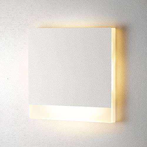 lambado® Premium LED Wandeinbauleuchte für Schalterdose - Treppenbeleuchtung 230V STRIPE in weiss für Innen - 1.5W ColorSwitch für Ambiente & Sicherheit im Dunkeln