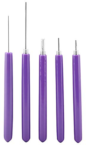 Tyenaza Quilling Tool Kit 5Pcs Verschiedene Größe Craft DIY Geschlitztes Papier Quilling Tool für Art Craft DIY Paper Cardmaking Project