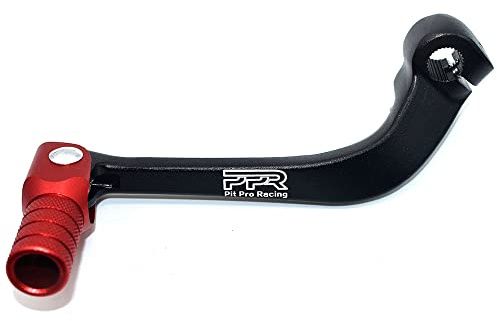 Gear Shift Lever, Rod Alloy Aluminium Gear Lever Fits for Motorcycle BSE CRF 110 Apollo TTR 125 Motorcycle 50cc 110cc 250cc Dirt Pit Bike(Black&Red)